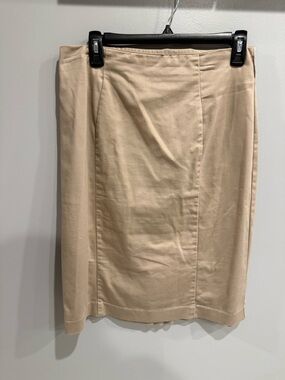 Worthington Neutral Beige Pencil Skirt